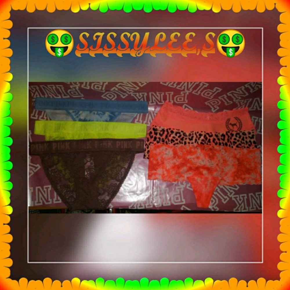 6 BRAND NEW VS PINK SMALL PANTIES
